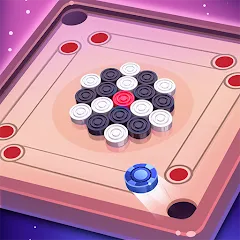 Взломанная Carrom Lure - Disc pool game (Карром Лур)  [МОД Unlimited Money] - последняя версия apk на Андроид