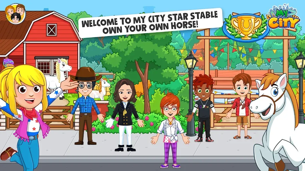 My City: Star Horse Stable (Мой город)  [МОД Menu] Screenshot 1