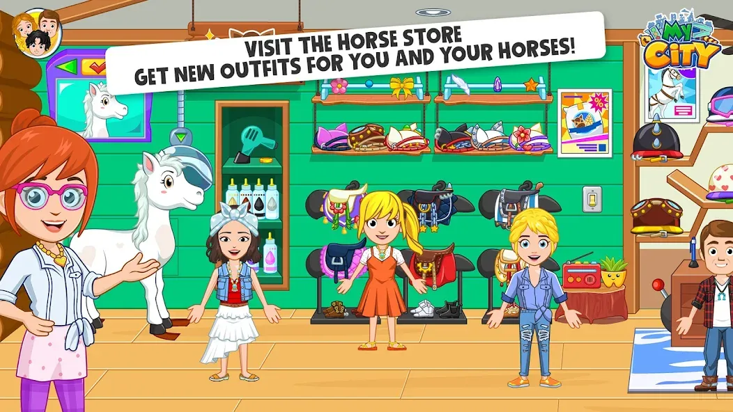 My City: Star Horse Stable (Мой город)  [МОД Menu] Screenshot 5