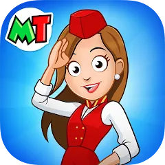 Скачать взлом My Town Airport games for kids (Май Таун)  [МОД Unlocked] - полная версия apk на Андроид