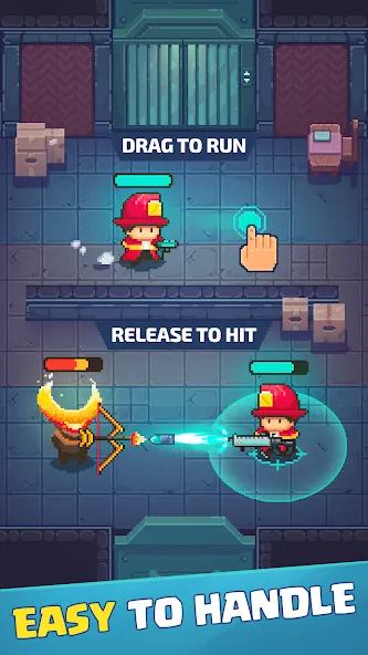 Firefighter: pixel shooter  [МОД Меню] Screenshot 2