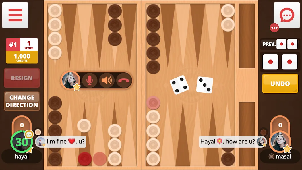 Backgammon Online (Тавла Онлайн)  [МОД Много монет] Screenshot 1