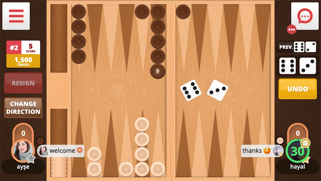 Backgammon Online (Тавла Онлайн)  [МОД Много монет] Screenshot 2