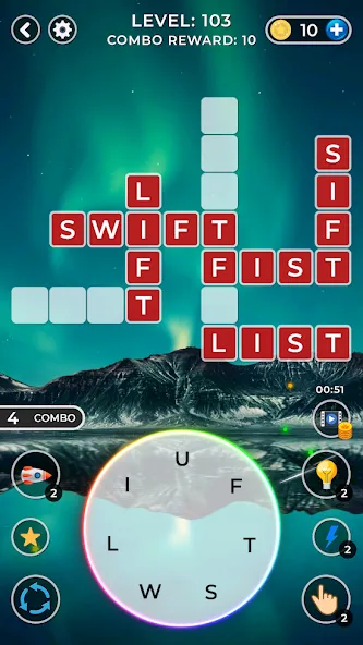 WOW4:Word Connect Offline Word (ВАУ 4)  [МОД Mega Pack] Screenshot 1