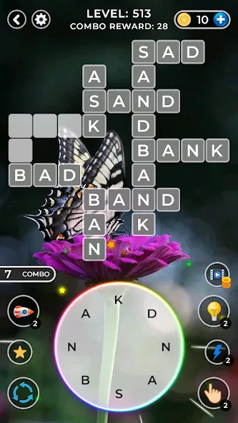 WOW4:Word Connect Offline Word (ВАУ 4)  [МОД Mega Pack] Screenshot 2