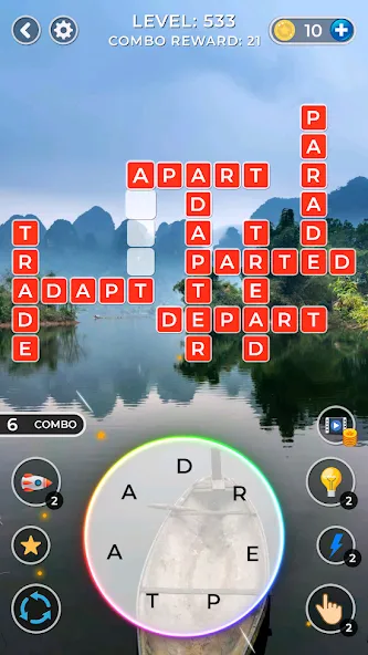 WOW4:Word Connect Offline Word (ВАУ 4)  [МОД Mega Pack] Screenshot 4