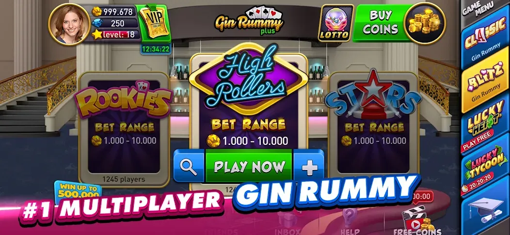 Gin Rummy Plus: Fun Card Game (Джин Рамми Плюс)  [МОД Unlimited Money] Screenshot 2