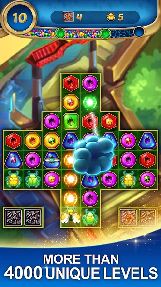 Lost Jewels - Match 3 Puzzle (Лост Джуэлс)  [МОД Mega Pack] Screenshot 4