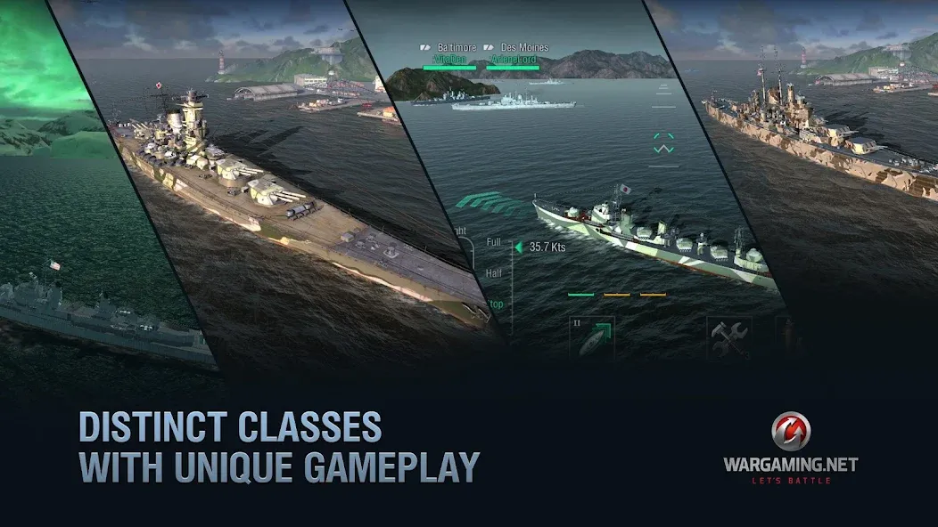 World of Warships Blitz War (Ворлд оф Варшипс Блиц Вар)  [МОД Много денег] Screenshot 3