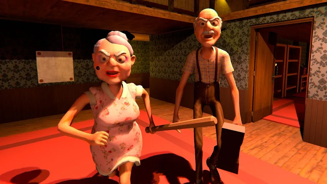 Grandpa And Granny Home Escape (Дедушка и бабушка сбегают из дома)  [МОД Бесконечные монеты] Screenshot 2