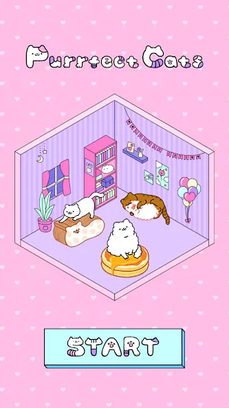 Purrfect Cats (Парфект кэтс)  [МОД Бесконечные монеты] Screenshot 1