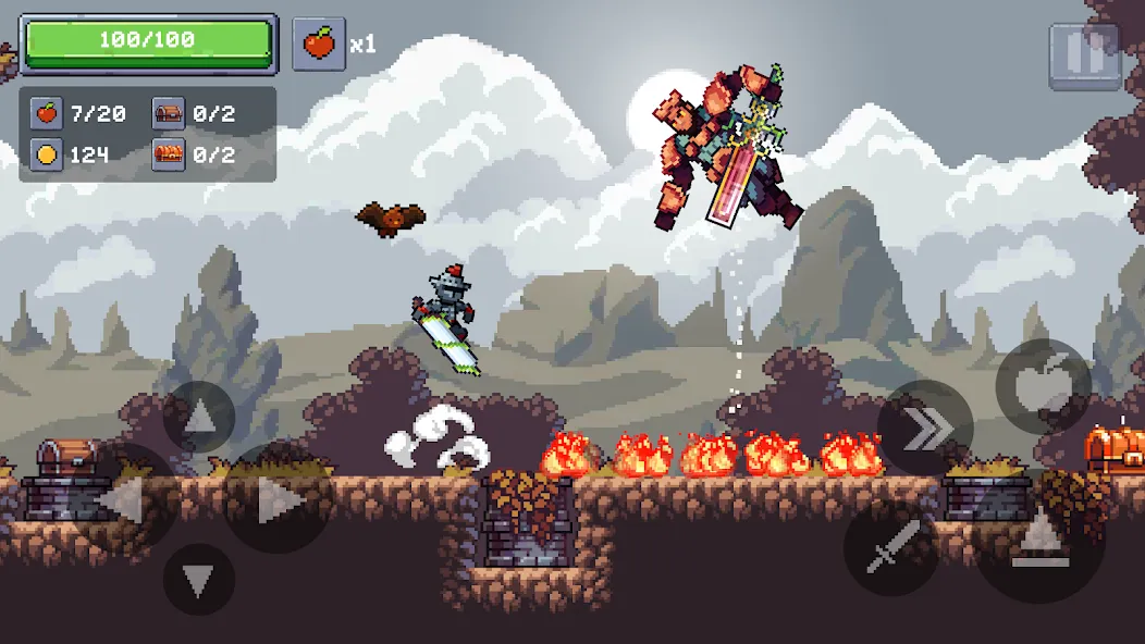 Apple Knight 2: Action Game (Эппл Найт)  [МОД Много монет] Screenshot 1