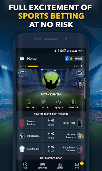 Sports Betting Game - BETUP  [МОД Меню] Screenshot 2