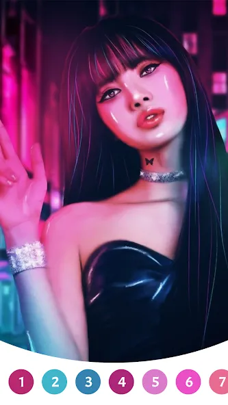 BlackPink Paint by Number (БлэкПинк Раскраска по номерам)  [МОД Unlocked] Screenshot 1