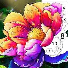 Взломанная Tap Color by Number - Coloring  [МОД Много монет] - последняя версия apk на Андроид