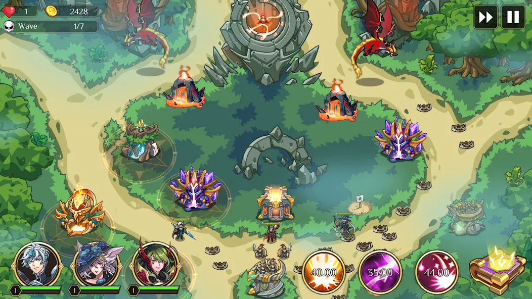 Kingdom War: Tower Defense TD (ТД Рояль)  [МОД Все открыто] Screenshot 5