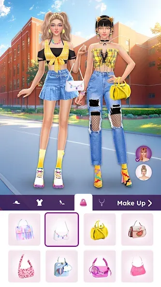 College Dress Up for Girls (Капель Макеовер)  [МОД Unlocked] Screenshot 5