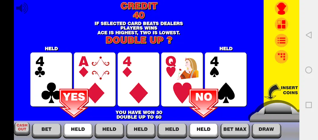 Video Poker with Double Up  [МОД Бесконечные монеты] Screenshot 2