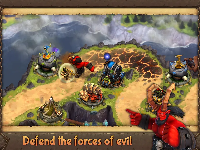 Evil Defenders (Ивил Дефендерс)  [МОД Много монет] Screenshot 1