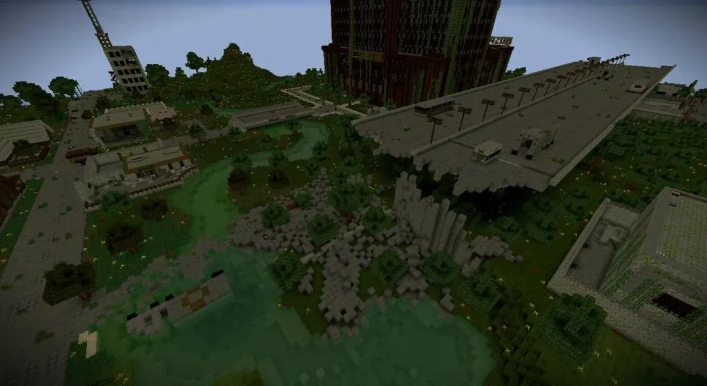 Zombie Apocalypse map for MCPE  [МОД Меню] Screenshot 3