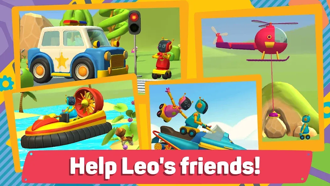 Leo 2: Puzzles & Cars for Kids  [МОД Много денег] Screenshot 2