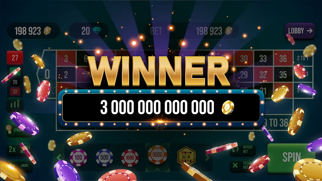 Roulette All Star: Casino Game (Рулетка Олл Стар)  [МОД Все открыто] Screenshot 5