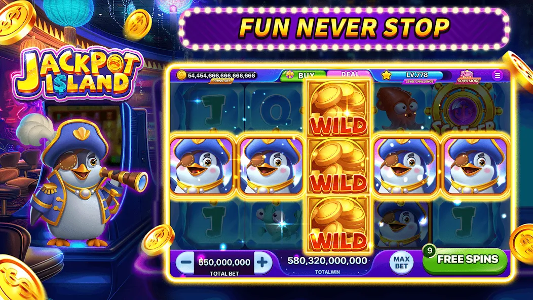 Jackpot Island - Slots Machine (Джекпот Айленд)  [МОД Меню] Screenshot 4