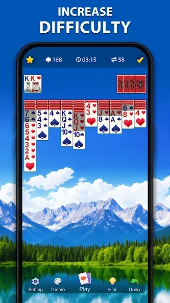 Spider Solitaire Classic  [МОД Unlocked] Screenshot 3