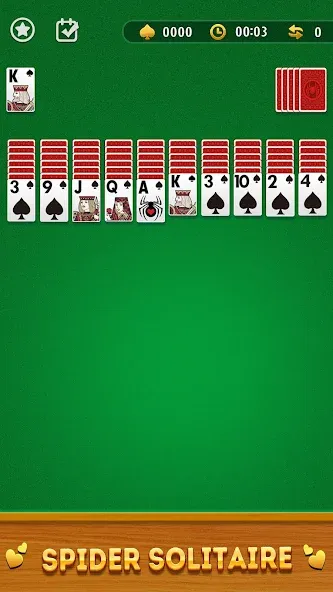 Spider Solitaire Card Game  [МОД Mega Pack] Screenshot 1