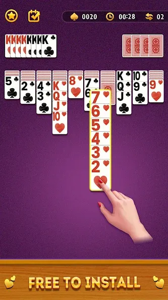 Spider Solitaire Card Game  [МОД Mega Pack] Screenshot 2