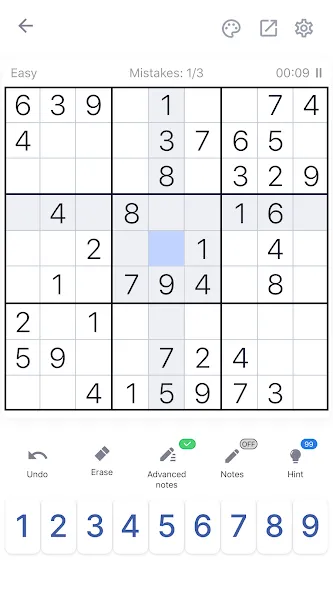 Sudoku - Classic Sudoku Puzzle  [МОД Mega Pack] Screenshot 1