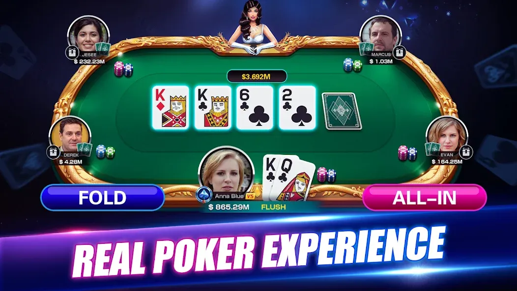 Winning Poker™ - Texas Holdem (Виннинг Покер)  [МОД Unlocked] Screenshot 1