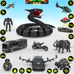 Взломанная Snake Car Robot Transformation (Снейк Кар Робот Трансформейшн)  [МОД Menu] - полная версия apk на Андроид