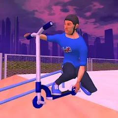 Скачать взломанную Scooter Freestyle Extreme 3D (Скутер Фристайл Экстрим 3D)  [МОД Unlocked] - полная версия apk на Андроид