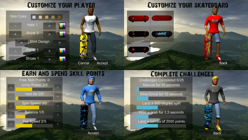 Skating Freestyle Extreme 3D (Скейтбординг Фристайл Экстрим 3D)  [МОД Unlocked] Screenshot 5