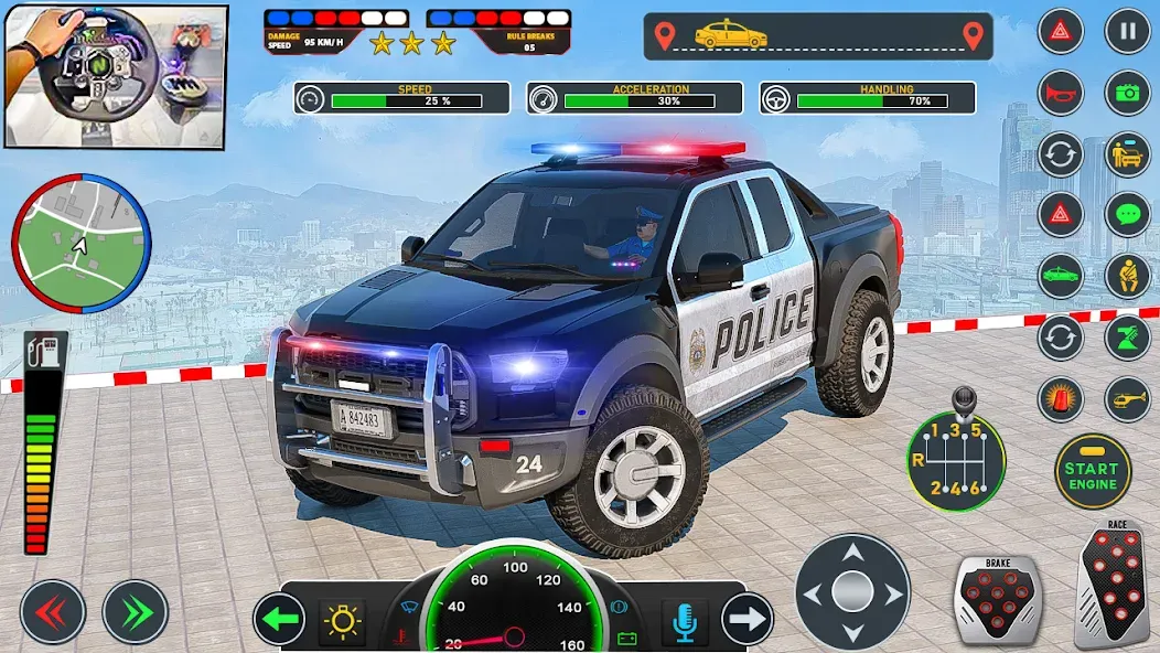 Police Car Driving: Car Games (ЮС Полис Кар Транспорт Трак)  [МОД Много денег] Screenshot 3