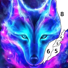 Скачать взломанную Wolf Coloring Book Color Game (Вульф Колоринг Бук Колор Гейм)  [МОД Много денег] - последняя версия apk на Андроид