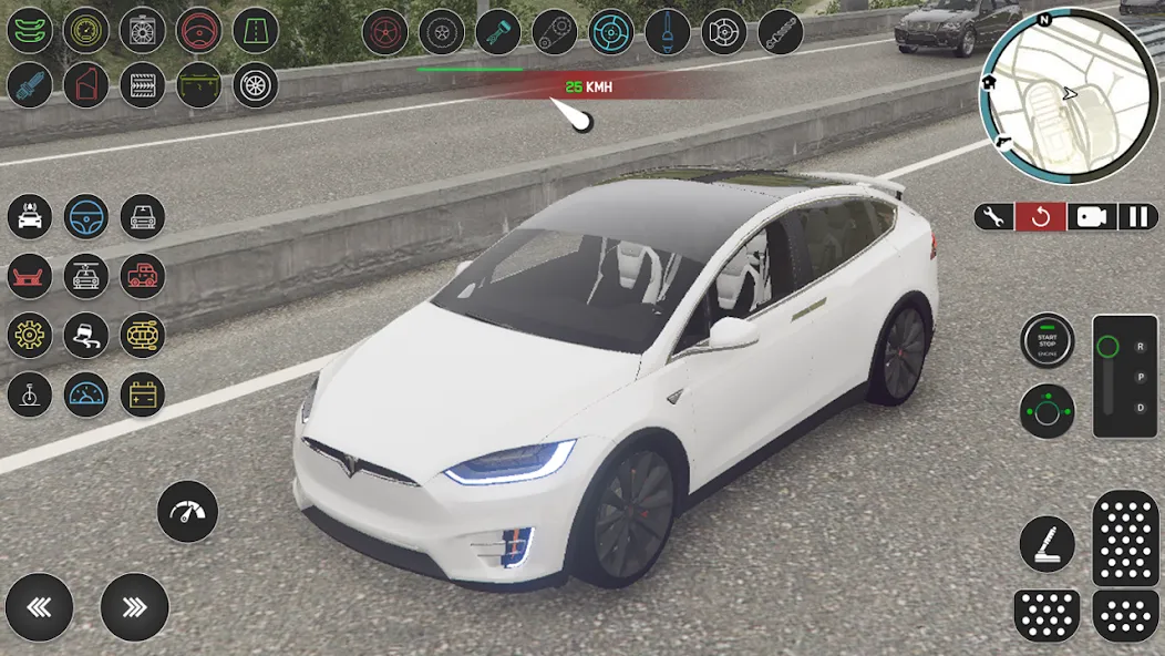 Electric Tesla Model X Driver (Электрический водитель   )  [МОД Много денег] Screenshot 3